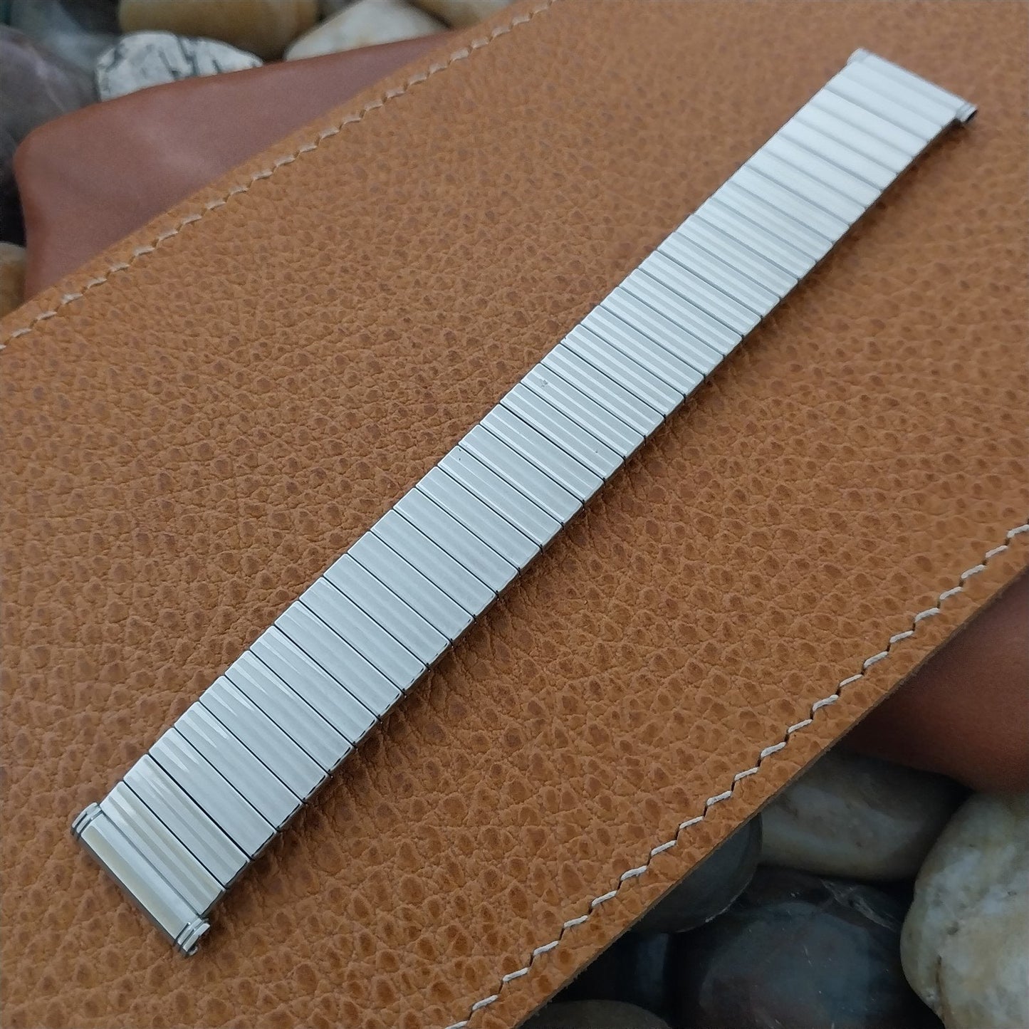 18mm 19mm Kreisler USA Stainless Steel DuraFlex 1960s Unused Vintage Watch Band