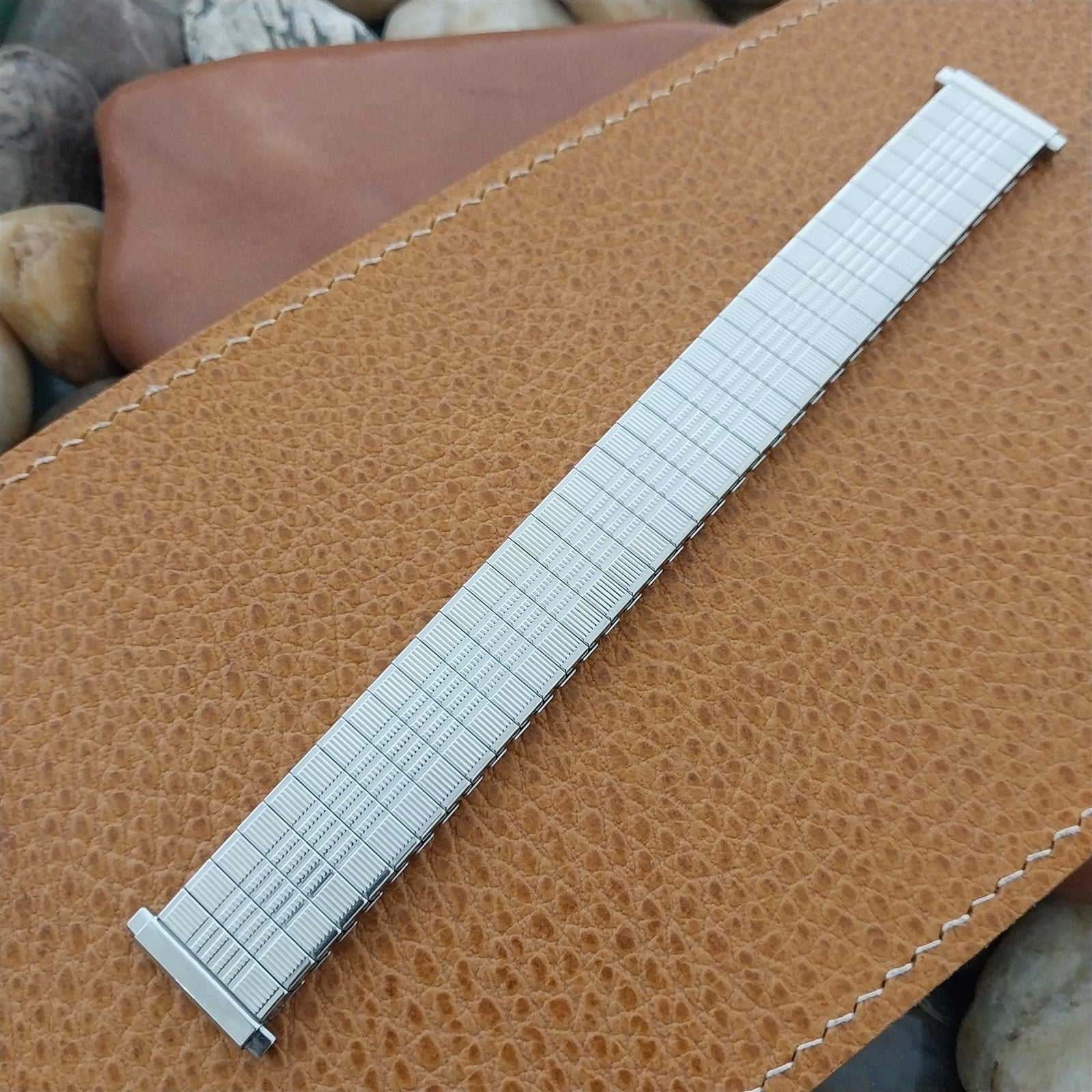 18mm 19mm Speidel Kingsway Stainless Steel nos unused 1970s Vintage Watch Band