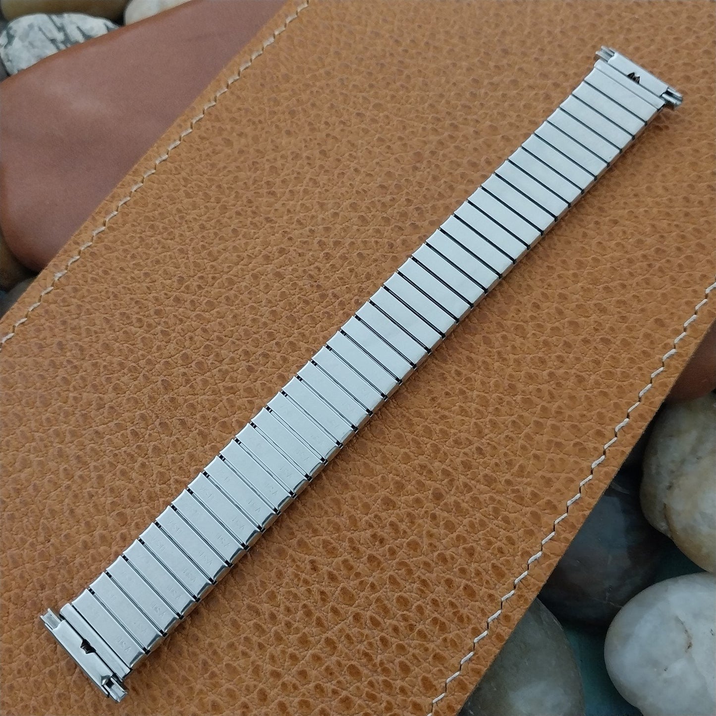 18mm 19mm Speidel Kingsway Stainless Steel nos unused 1970s Vintage Watch Band