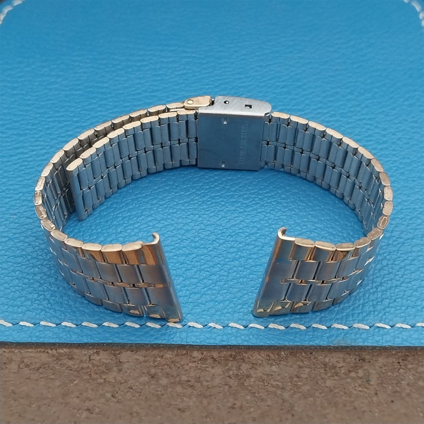 22mm Gold & Stainless Steel Unused Vintage Watch Band