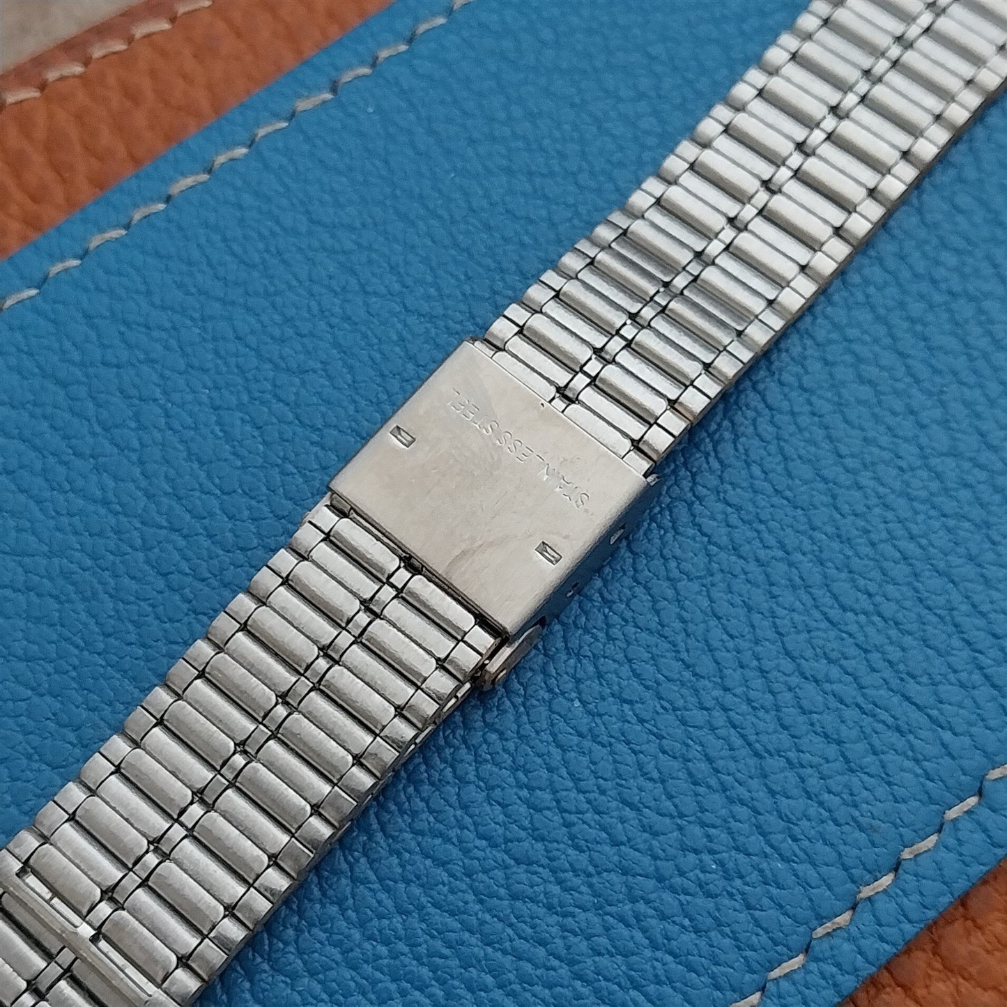 22mm Gold & Stainless Steel Unused Vintage Watch Band