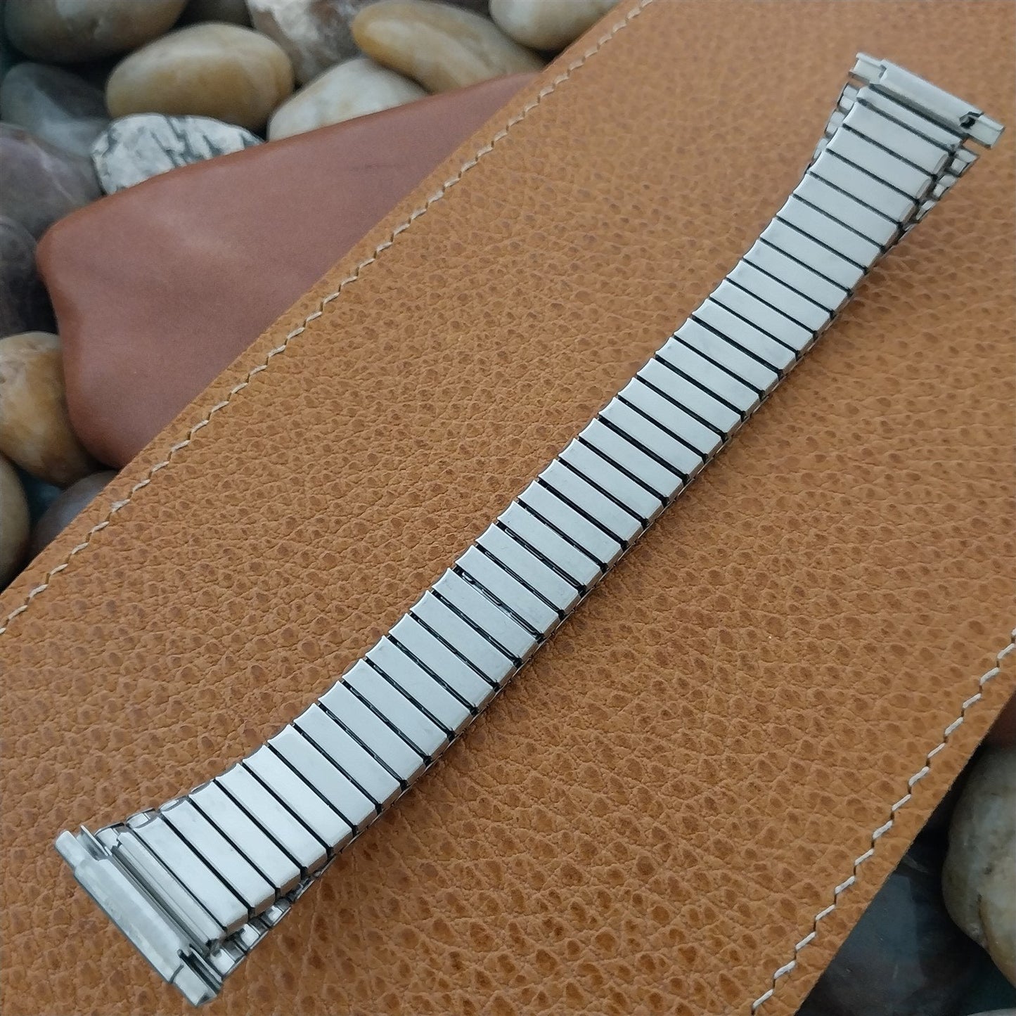 18mm 19mm 20mm Stainless Steel Flared Expansion nos Unused Vintage Watch Band