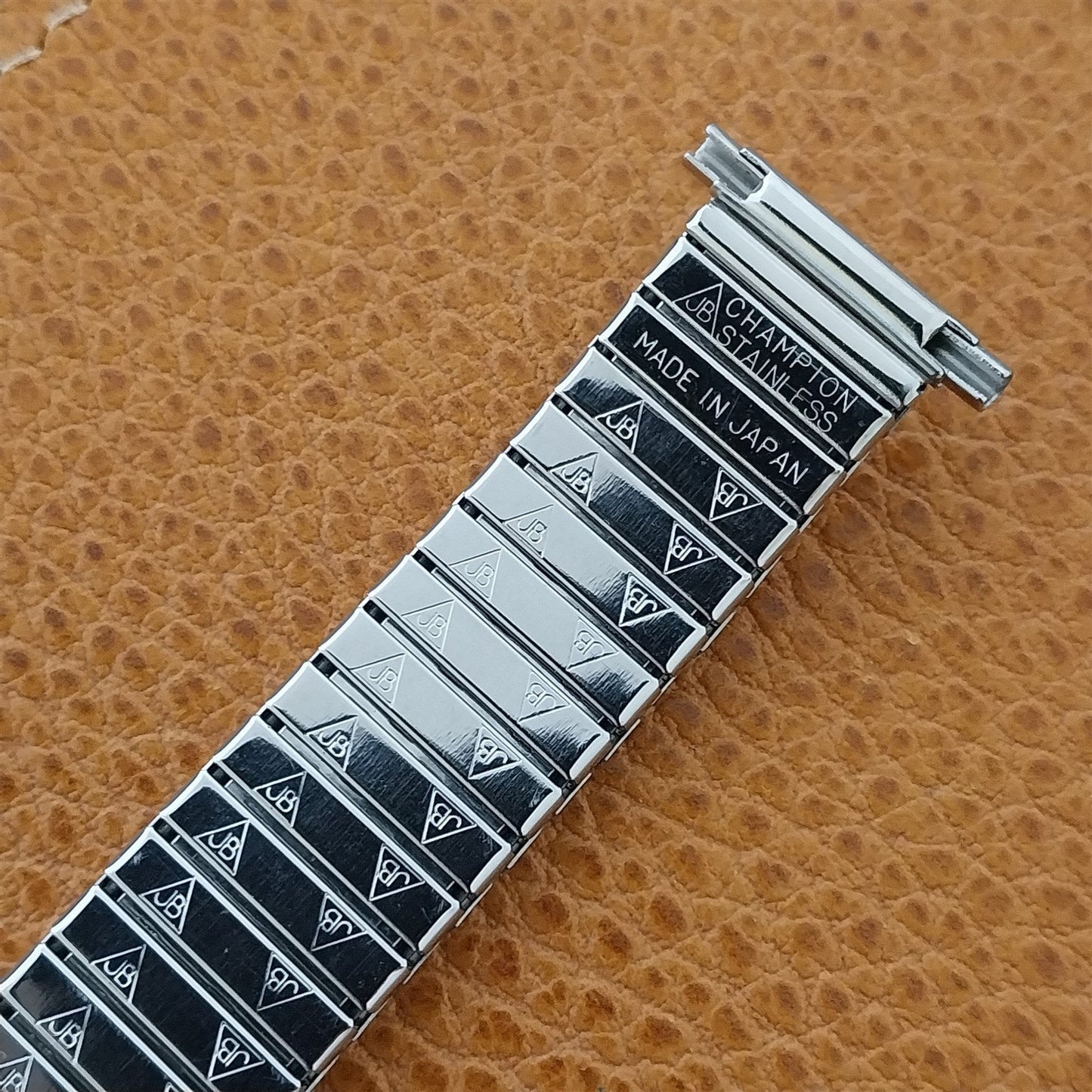 18mm 19mm 20mm JB Champion Stainless Steel nos unused 1970s Vintage Watch Band