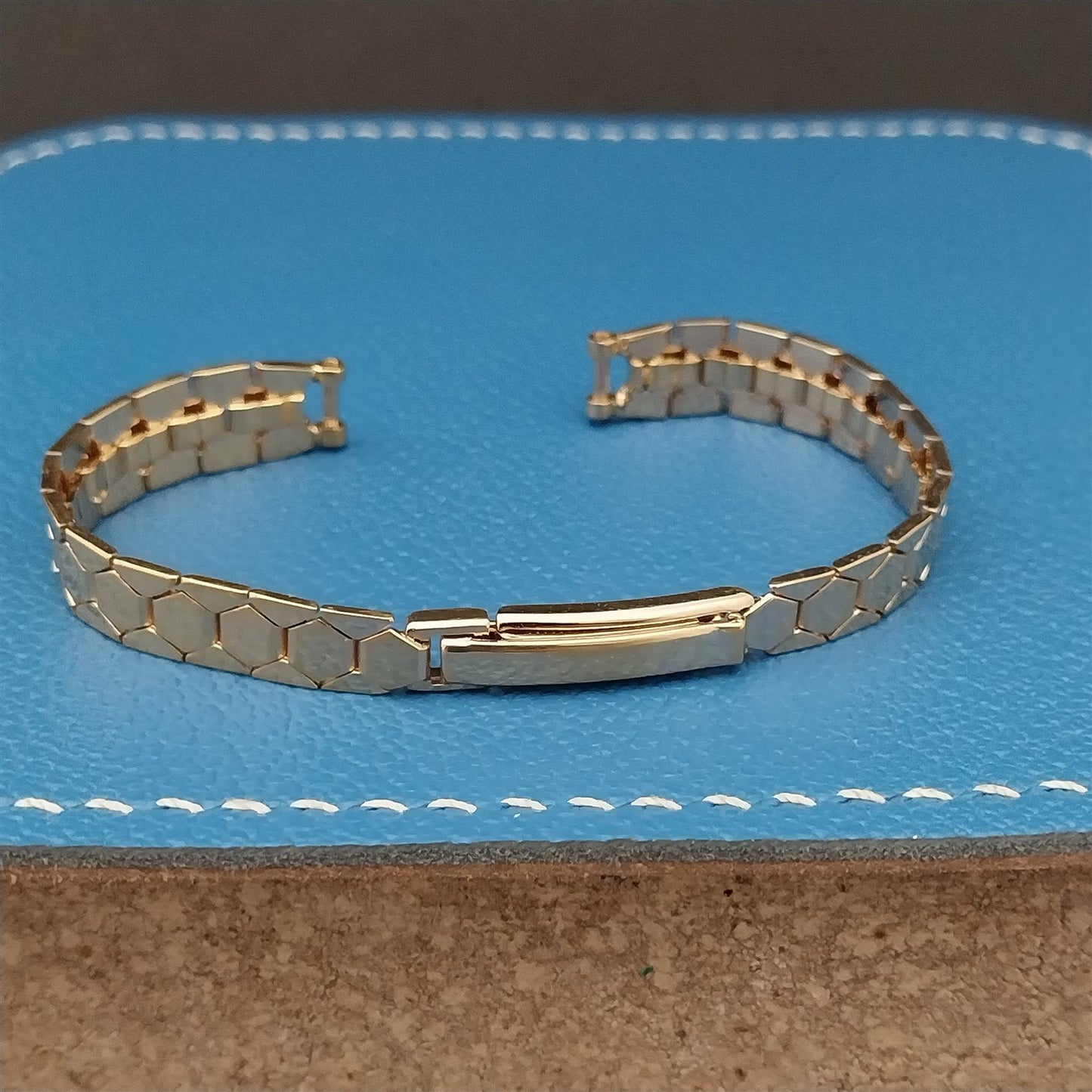 50s Single-Lug Flex-Let Yellow Gold Filled nos Unused Ladies Vintage Watch Band