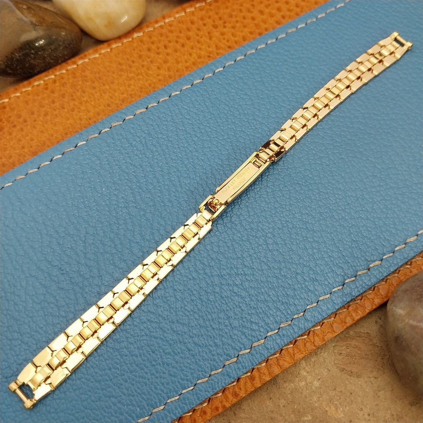 50s Single-Lug Flex-Let Yellow Gold Filled nos Unused Ladies Vintage Watch Band