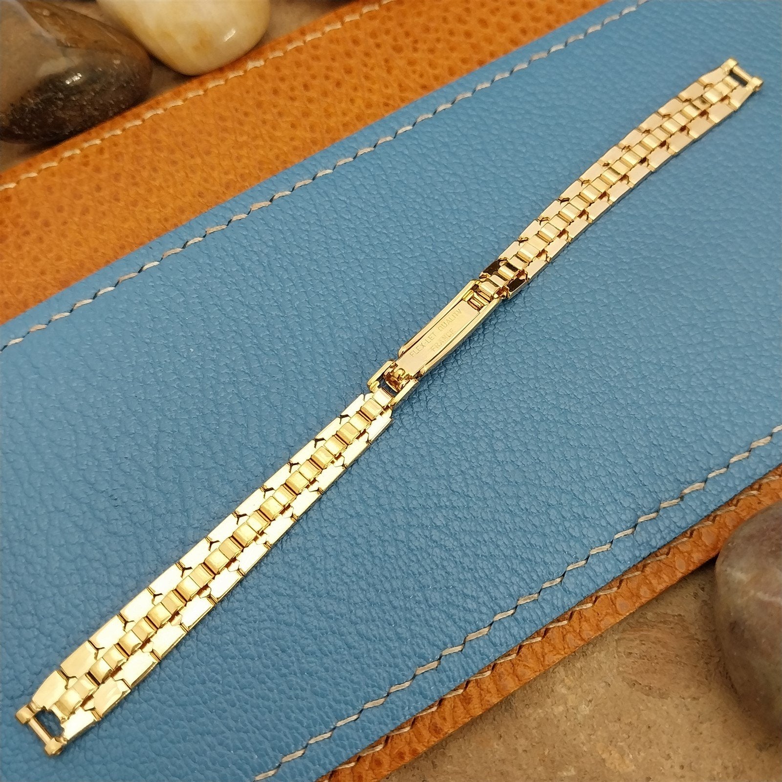 50s Single-Lug Flex-Let Yellow Gold Filled nos Unused Ladies Vintage Watch Band