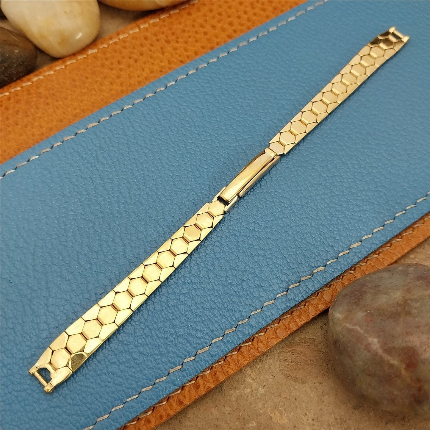 50s Single-Lug Flex-Let Yellow Gold Filled nos Unused Ladies Vintage Watch Band