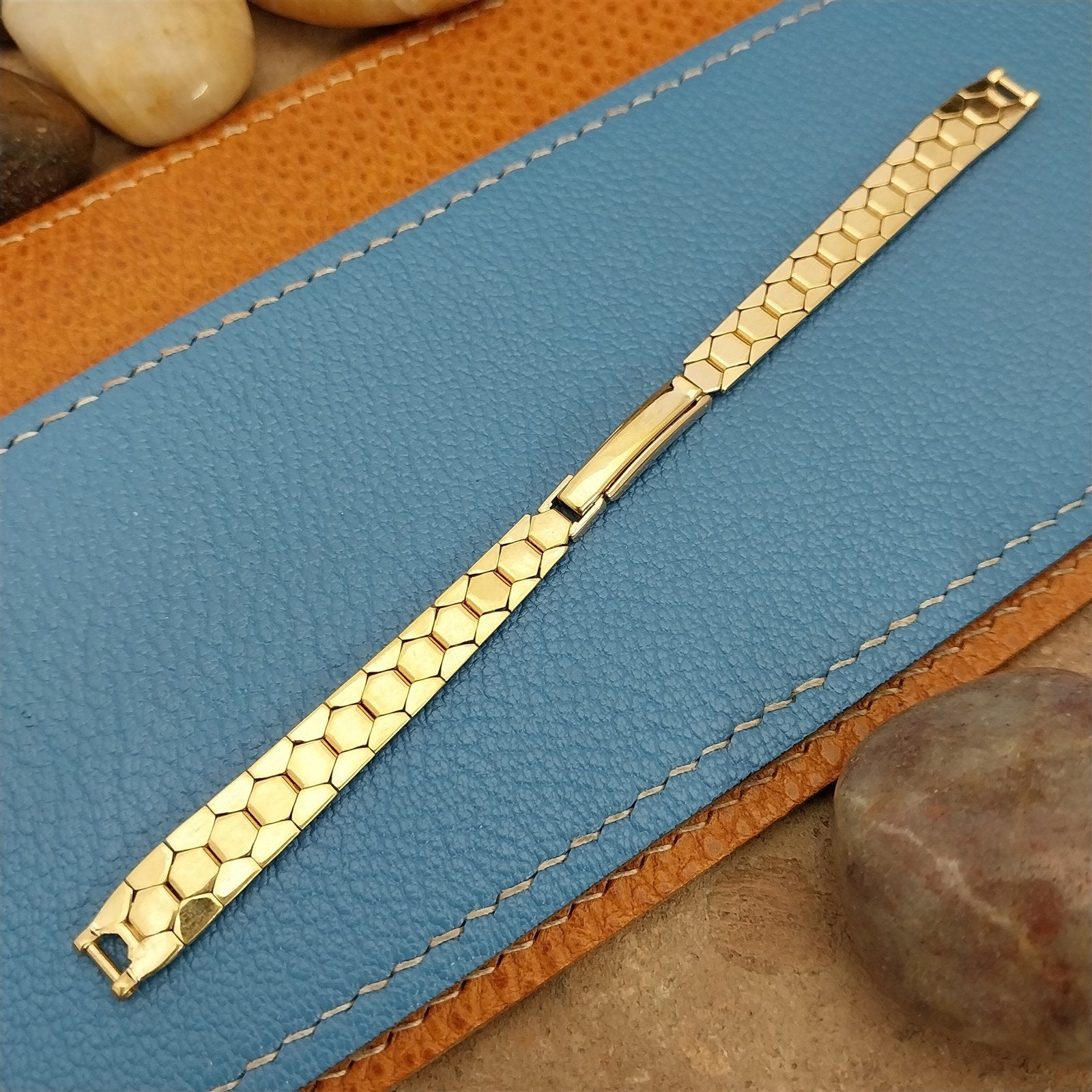 50s Single-Lug Flex-Let Yellow Gold Filled nos Unused Ladies Vintage Watch Band