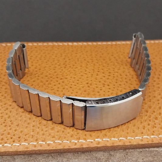 19mm Stainless Steel Deployment 1960s-1970s nos Unused Vintage Watch Band