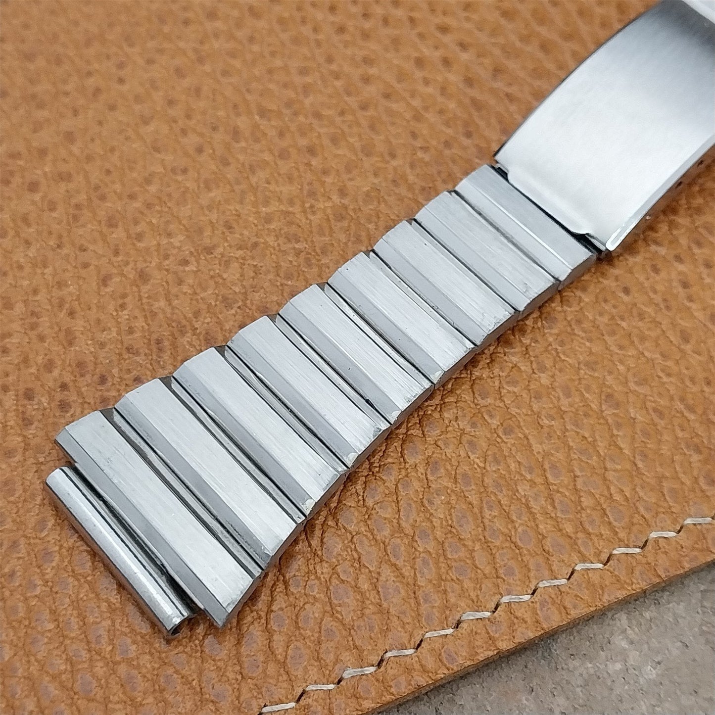 19mm Stainless Steel Deployment 1960s-1970s nos Unused Vintage Watch Band