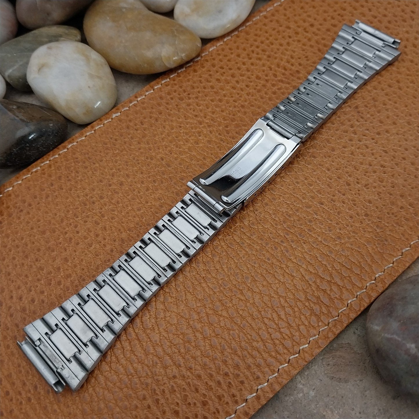 19mm Stainless Steel Deployment 1960s-1970s nos Unused Vintage Watch Band