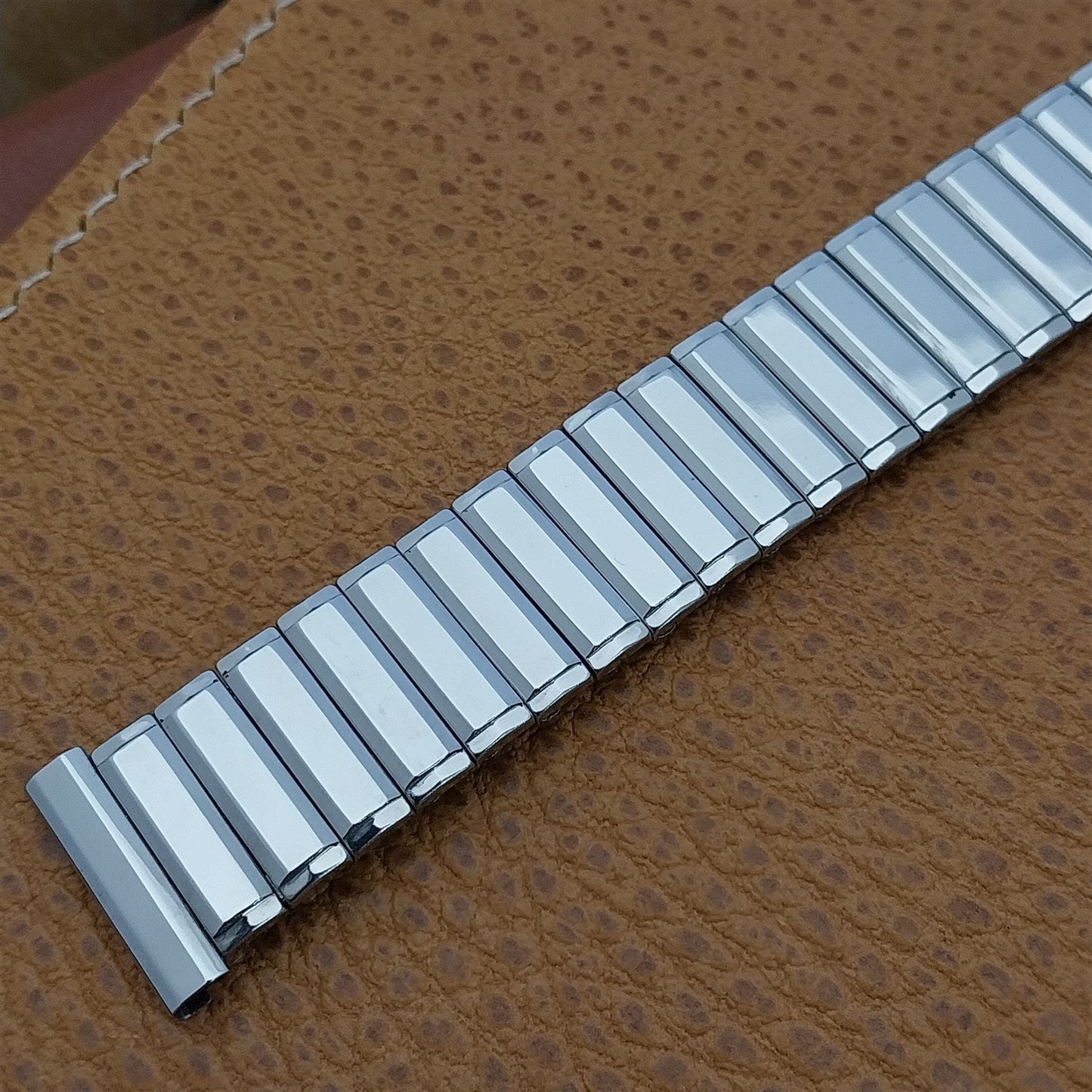 17.2mm 1960 Flex-Let USA Stainless Steel Expansion nos Unused Vintage Watch Band