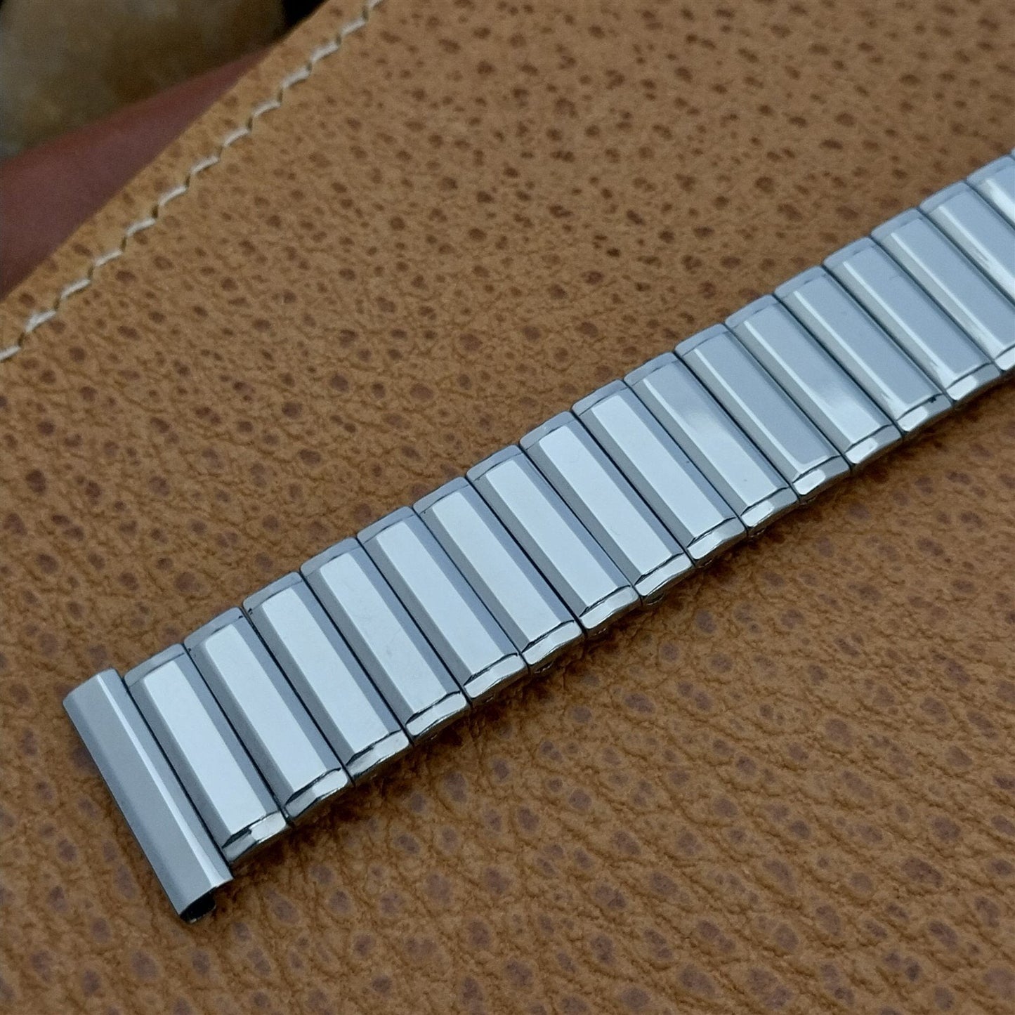 17.2mm 1960 Flex-Let USA Stainless Steel Expansion nos Unused Vintage Watch Band