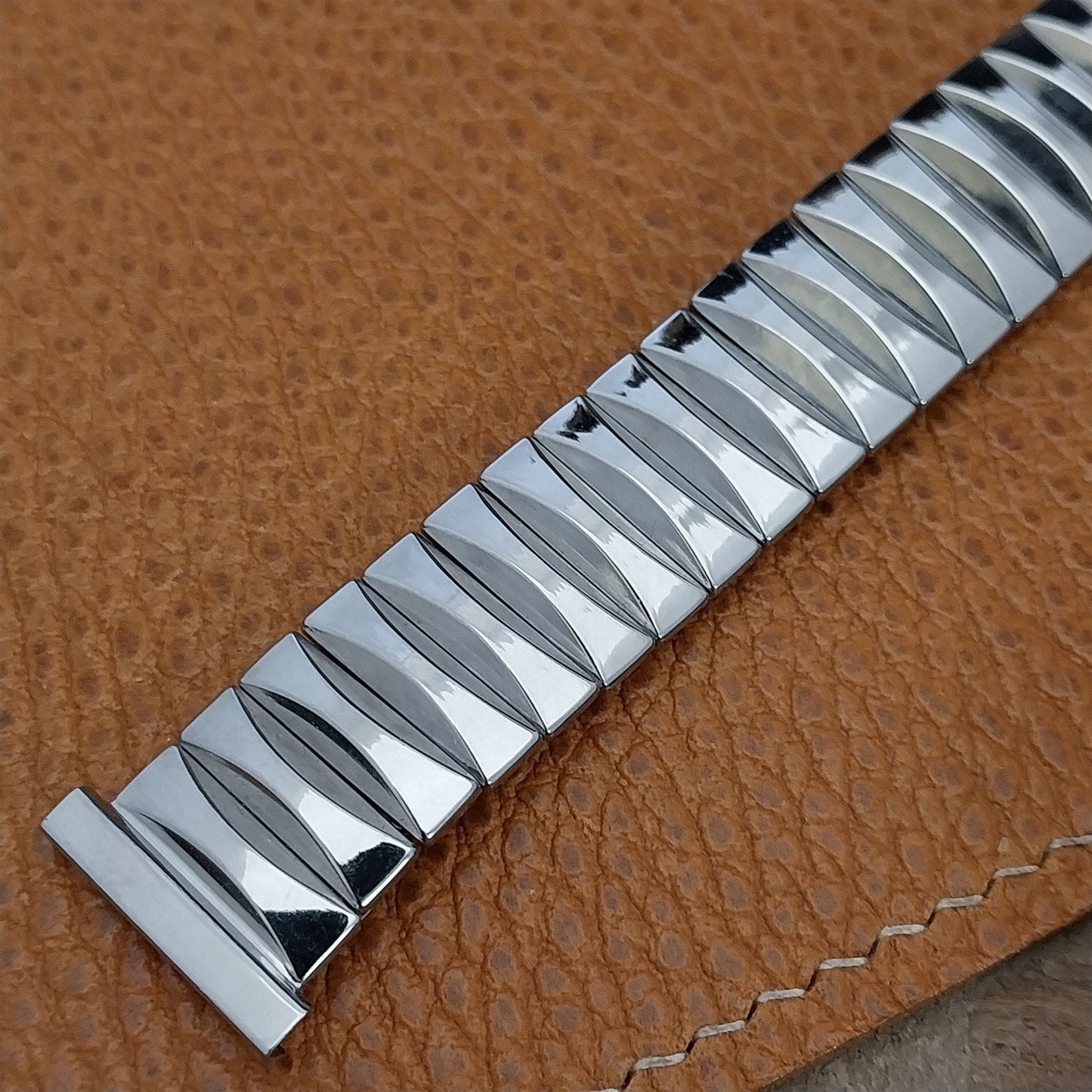 Flex-Let Rex Stainless Steel Expansion nos 1960s Unused Vintage Watch Band