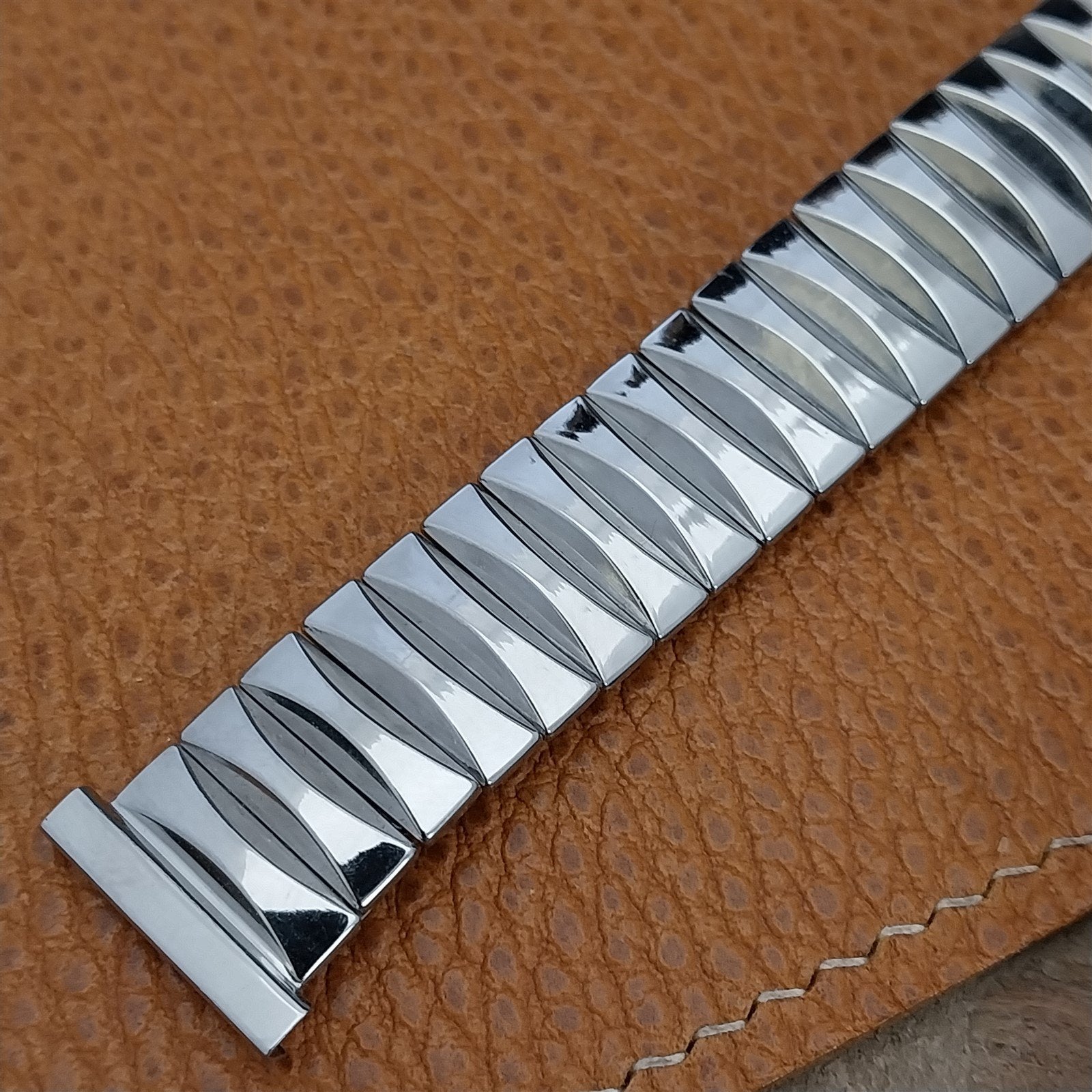 Flex-Let Rex Stainless Steel Expansion nos 1960s Unused Vintage Watch Band