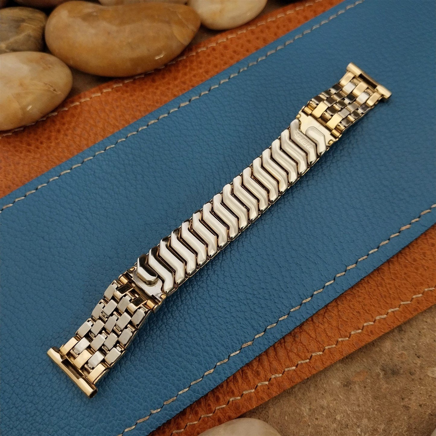 16mm 15mm 1950s 10k Yellow Gold-Filled Short Speidel Unused Vintage Watch Band