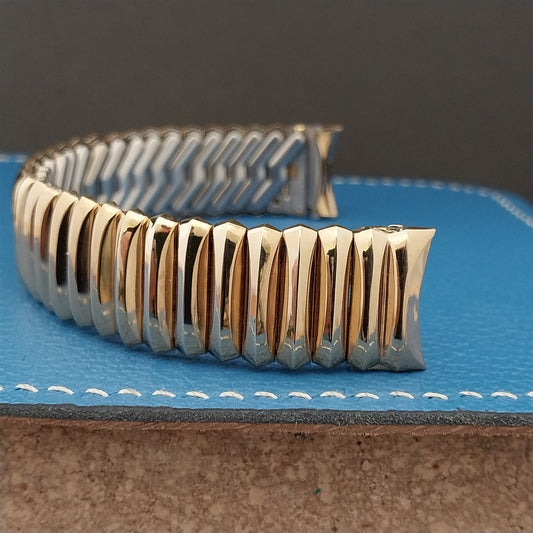 12k Gold-Filled Hadley 17.2mm Wide Expansion Unused 1950s Vintage Watch Band