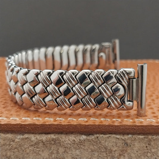 19mm 18mm 16mm JSFK Japan 18-8 Stainless Steel Stretch Unused Vintage Watch Band