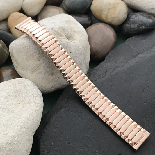 5/8" 1959 Speidel First Nighter 10k Rose Gold-Filled Unused Vintage Watch Band