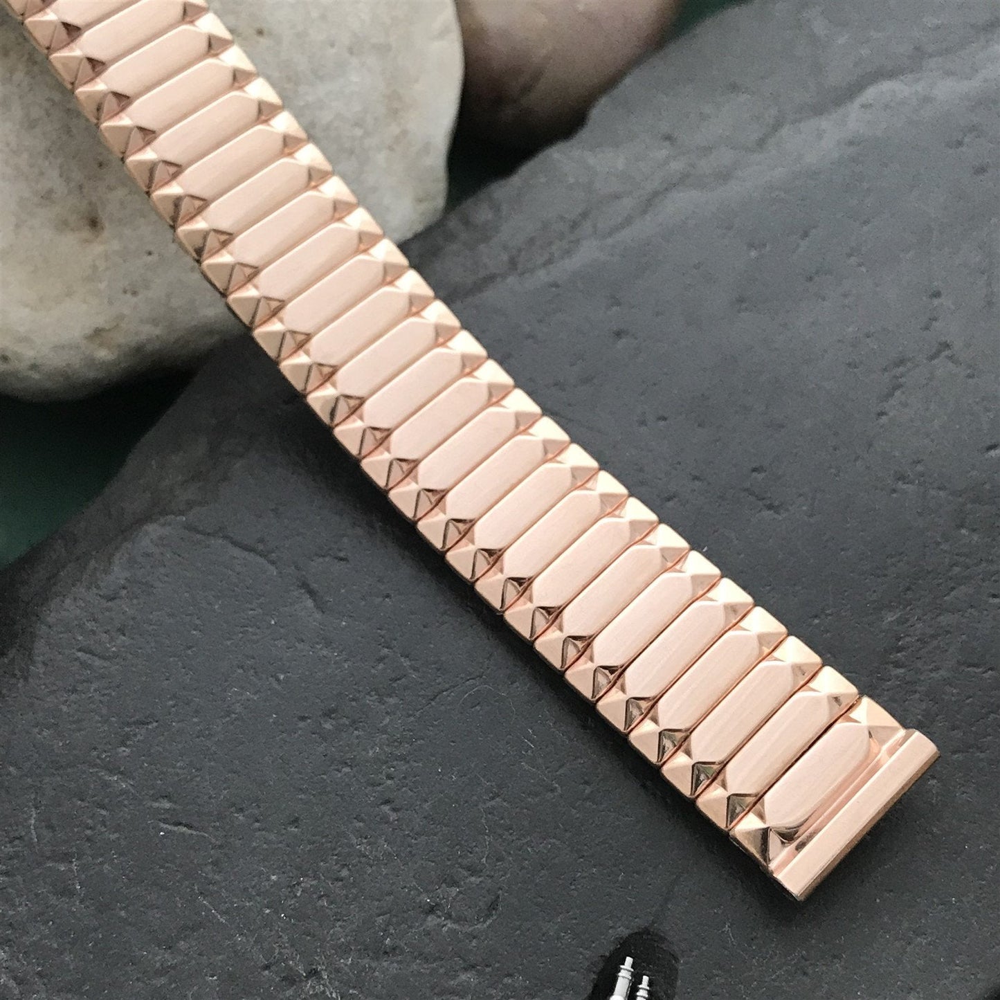 5/8" 1959 Speidel First Nighter 10k Rose Gold-Filled Unused Vintage Watch Band