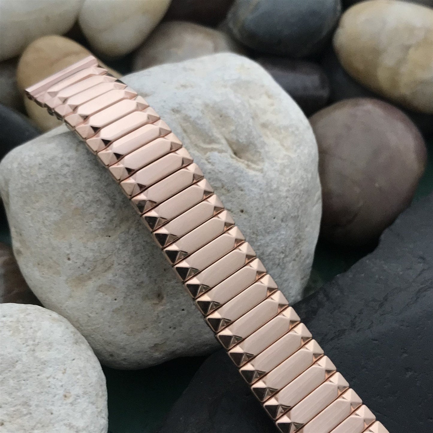 5/8" 1959 Speidel First Nighter 10k Rose Gold-Filled Unused Vintage Watch Band