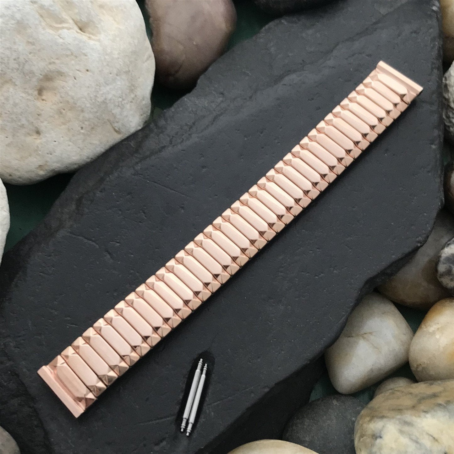 5/8" 1959 Speidel First Nighter 10k Rose Gold-Filled Unused Vintage Watch Band