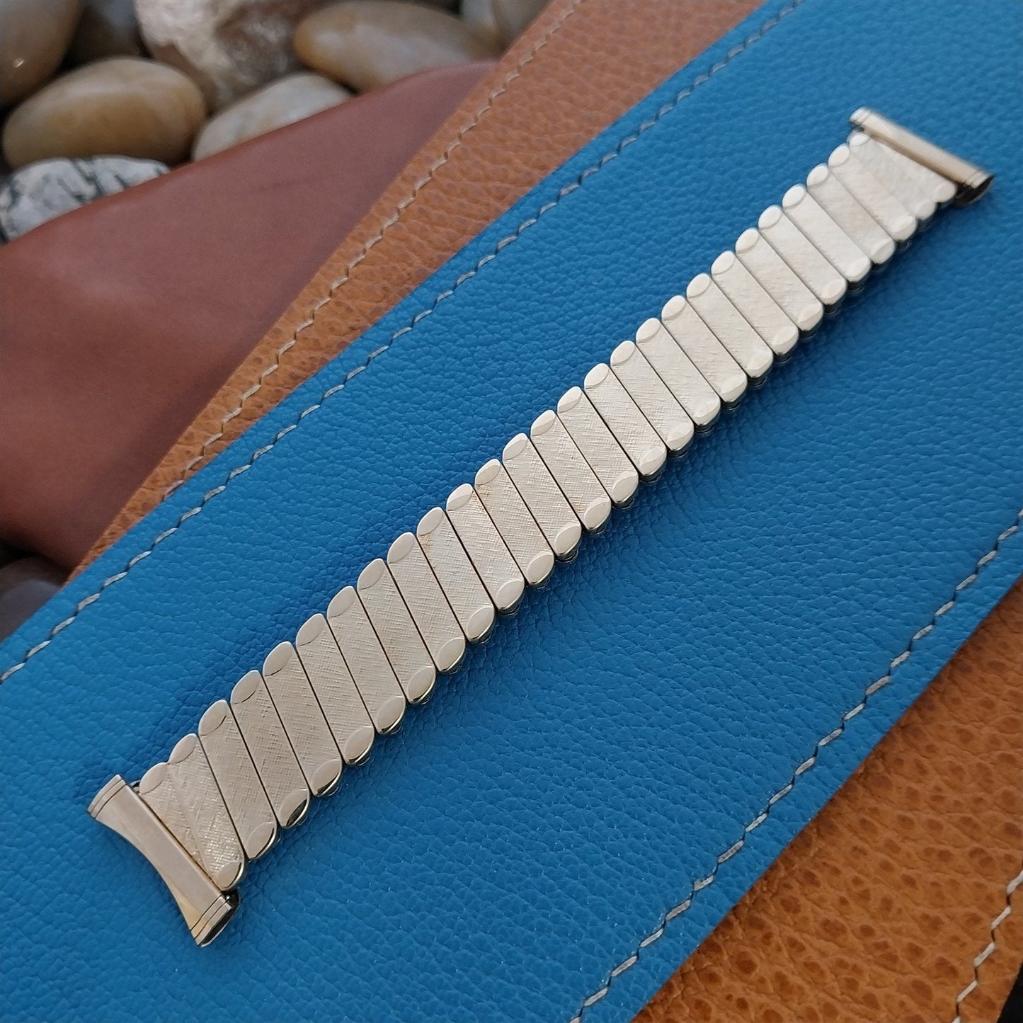 Short 10k Gold-Filled Expansion Bellavance Unused nos 1950s Vintage Watch Band