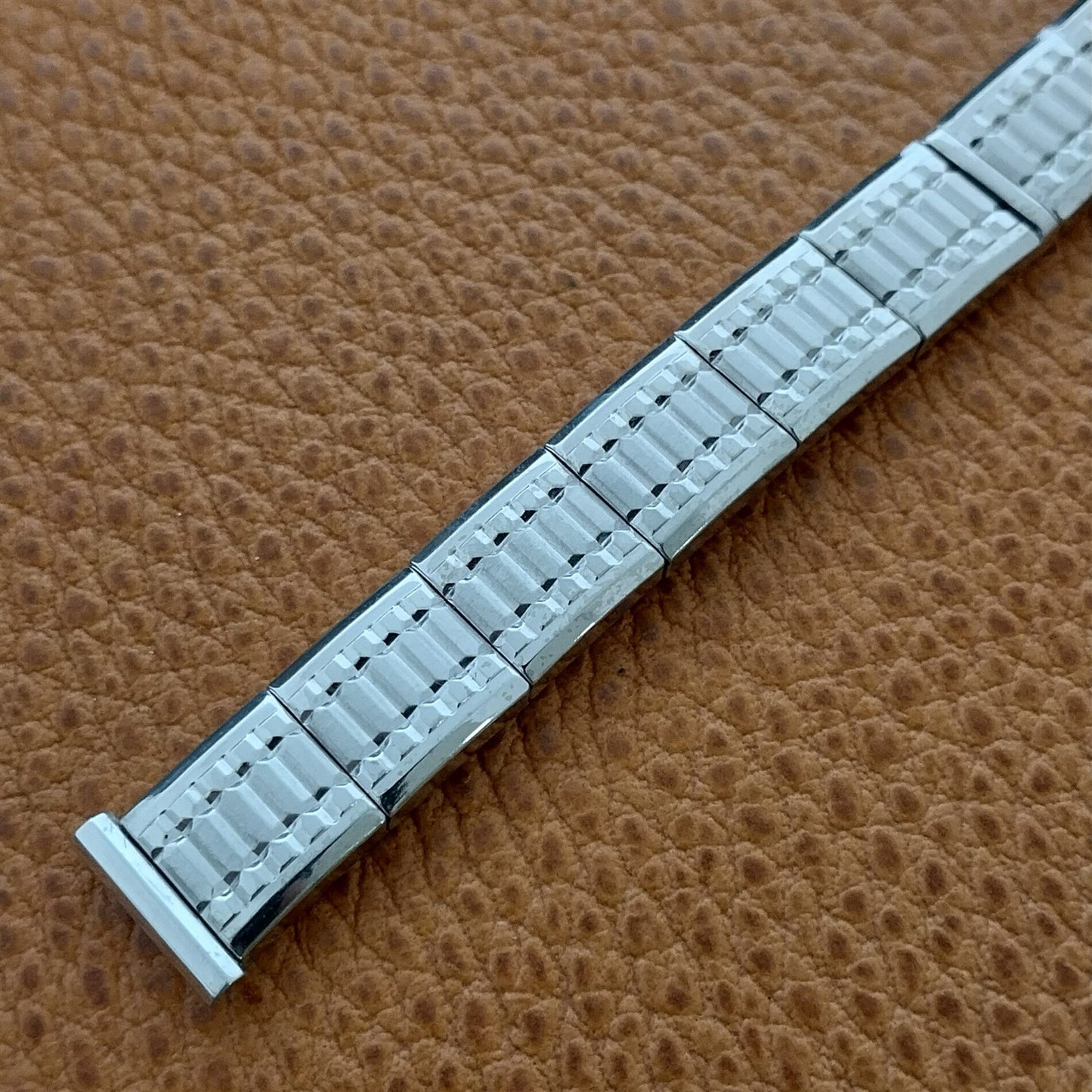 1950s Ladies White Gold-Filled Speidel Stepping Stones Unused Vintage Watch Band