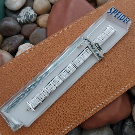 1950s Ladies White Gold-Filled Speidel Stepping Stones Unused Vintage Watch Band