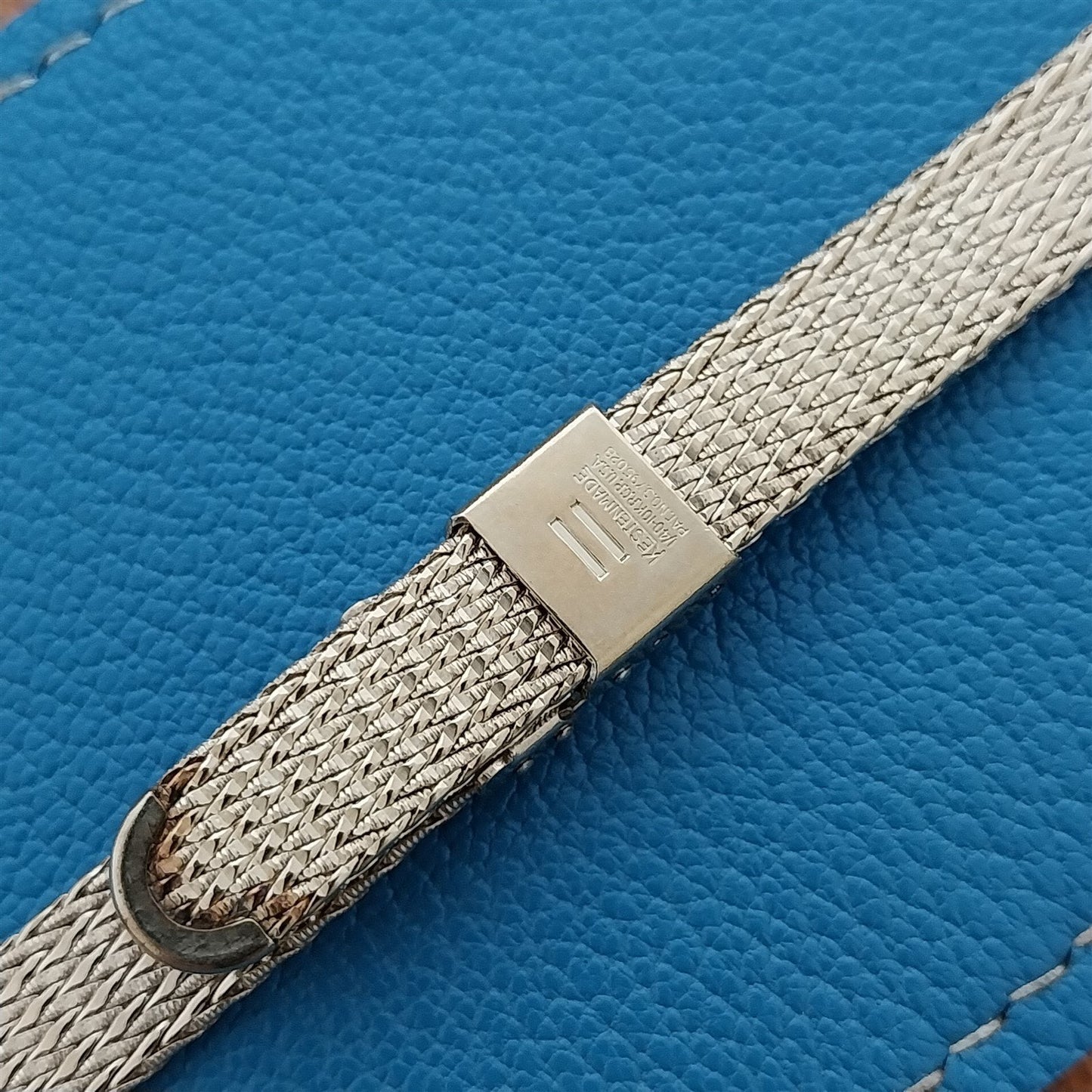 14mm 10k Yellow Gold rgp Mesh Ladies nos Unused 1960s Vintage Watch Band