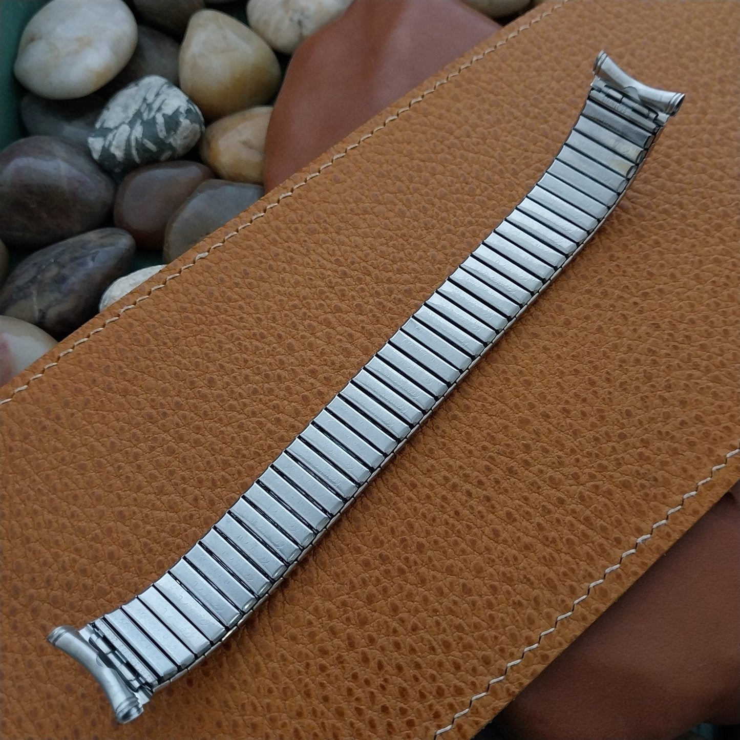 19mm 18mm Stainless Steel Long Kreisler DuraFlex Unused 1960s Vintage Watch Band