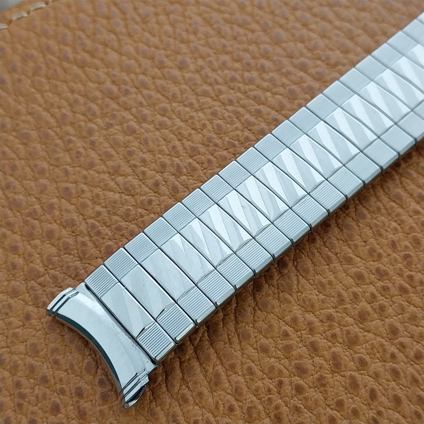 19mm 18mm 1960s Kreisler Stainless Steel DuraFlex Unused Vintage Watch Band