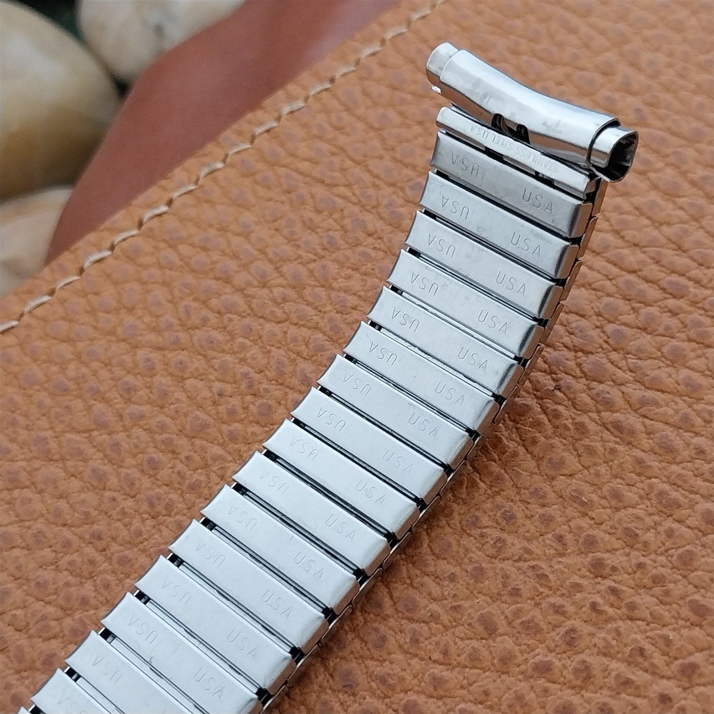 18mm 19mm Kestenmade Stainless Steel Expansion 1970s Unused Vintage Watch Band