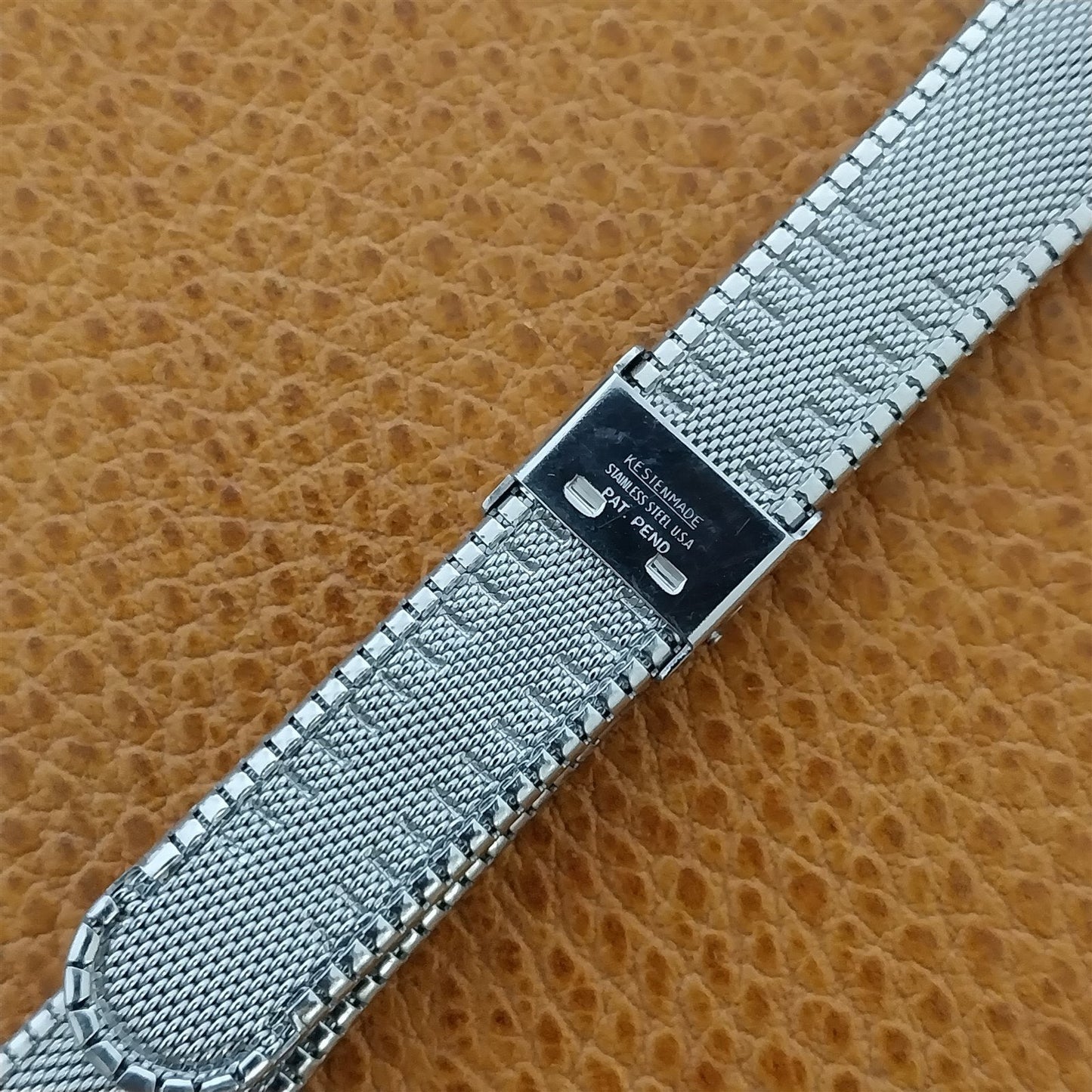 18mm Kestenmade USA Made nos Stainless Steel 1960s-1970s Vintage Watch Band