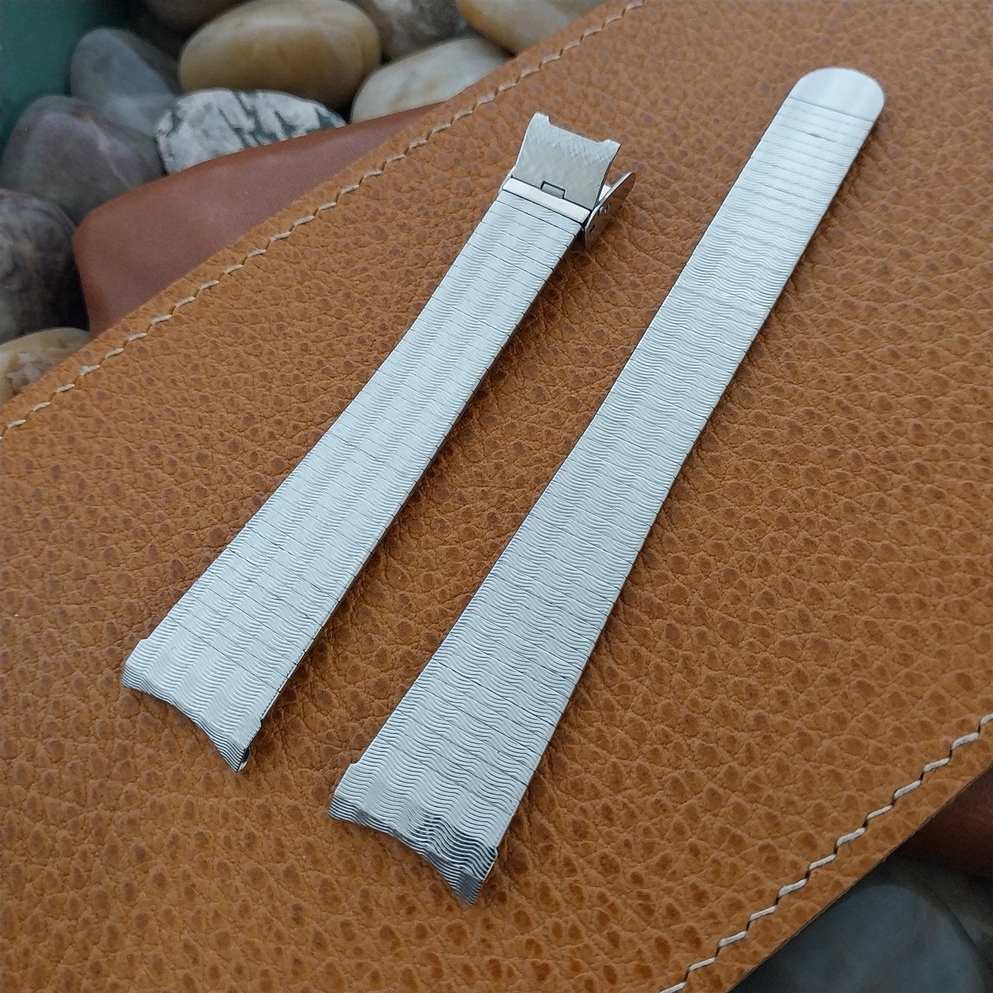 18mm Kestenmade USA Made nos Stainless Steel 1960s-1970s Vintage Watch Band