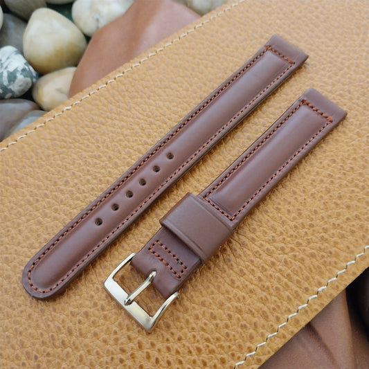 5/8" Kreisler Brown Calf Long Single-Keeper 1950s Unused Vintage Watch Band