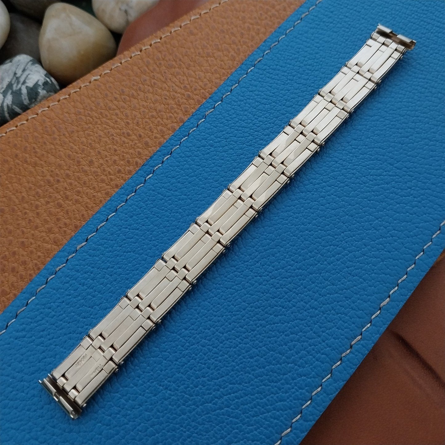 13mm 1940s Lady Cromwell 12k Gold-Filled Rivet Link nos Vintage Watch Band