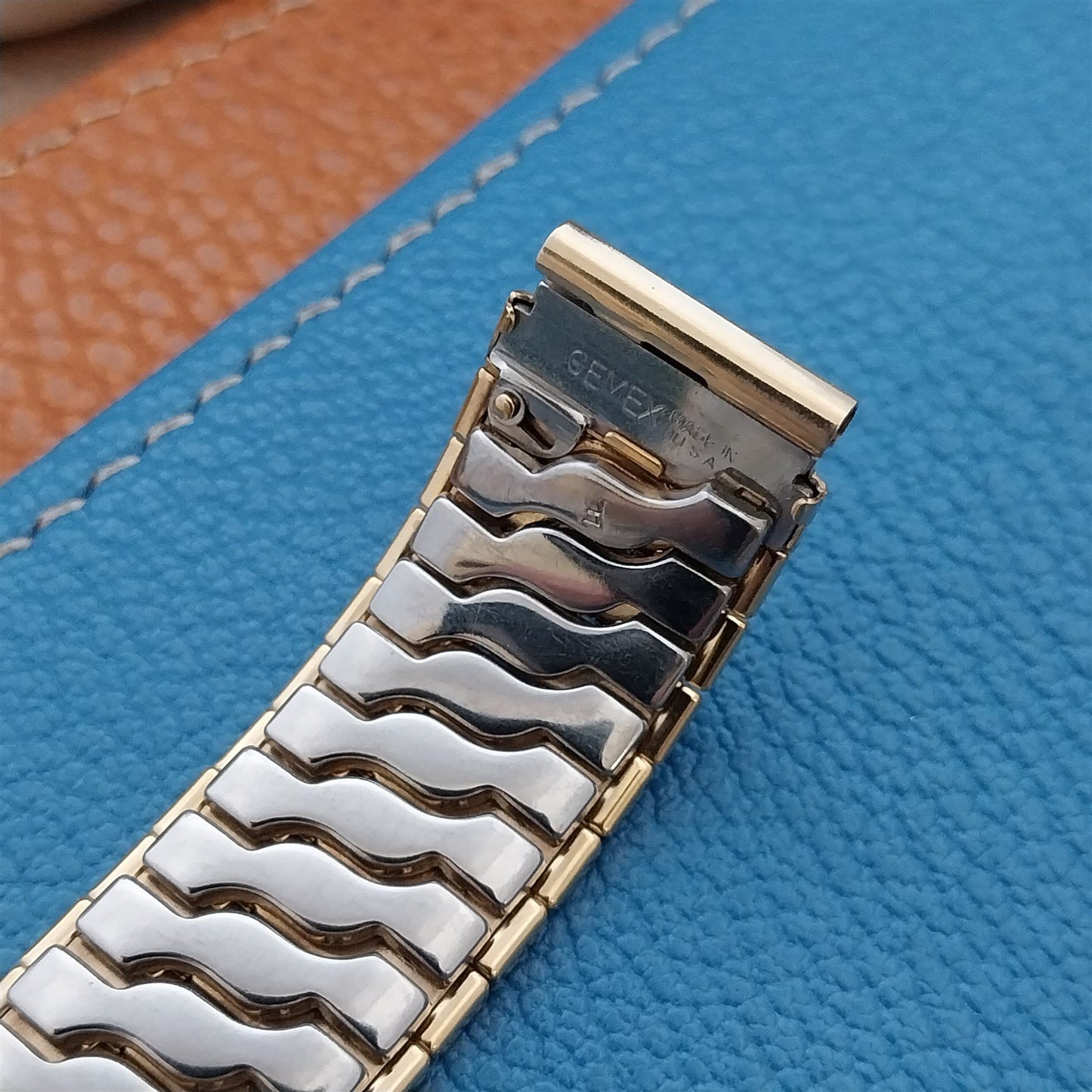 Vintage Wide Gemex Gold-Filled 5/8" Classic Stretch Unused nos 1950s Watch Band