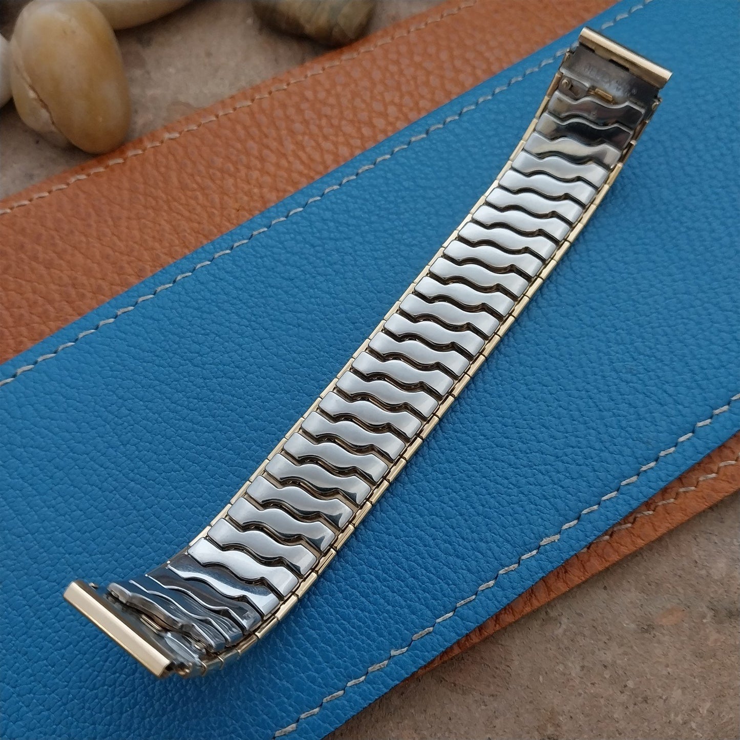 Vintage Wide Gemex Gold-Filled 5/8" Classic Stretch Unused nos 1950s Watch Band