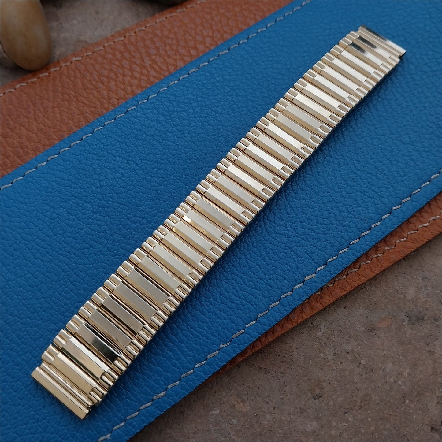 Vintage Wide Gemex Gold-Filled 5/8" Classic Stretch Unused nos 1950s Watch Band