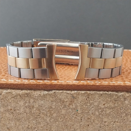 20mm 19mm 18mm Elgin Stainless Steel & Gold-Filled nos Unused Vintage Watch Band