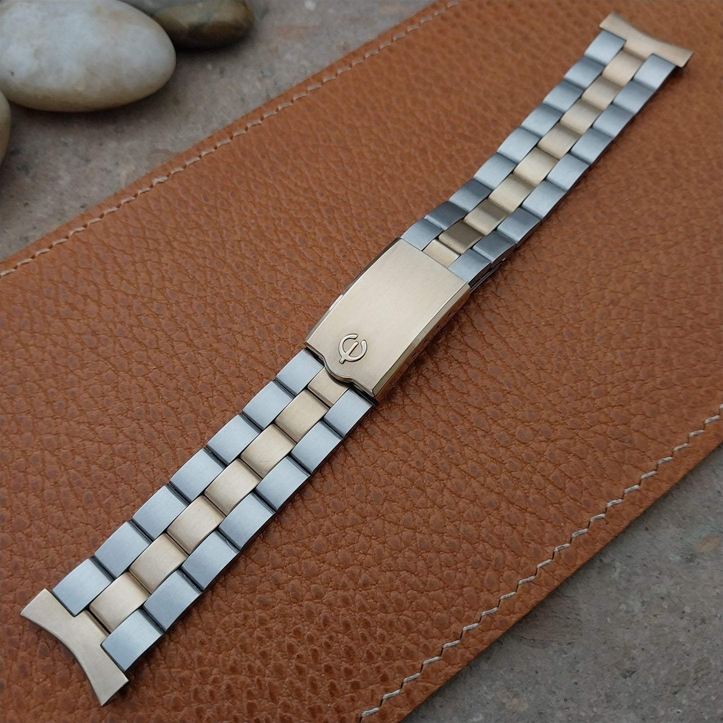 20mm 19mm 18mm Elgin Stainless Steel & Gold-Filled nos Unused Vintage Watch Band