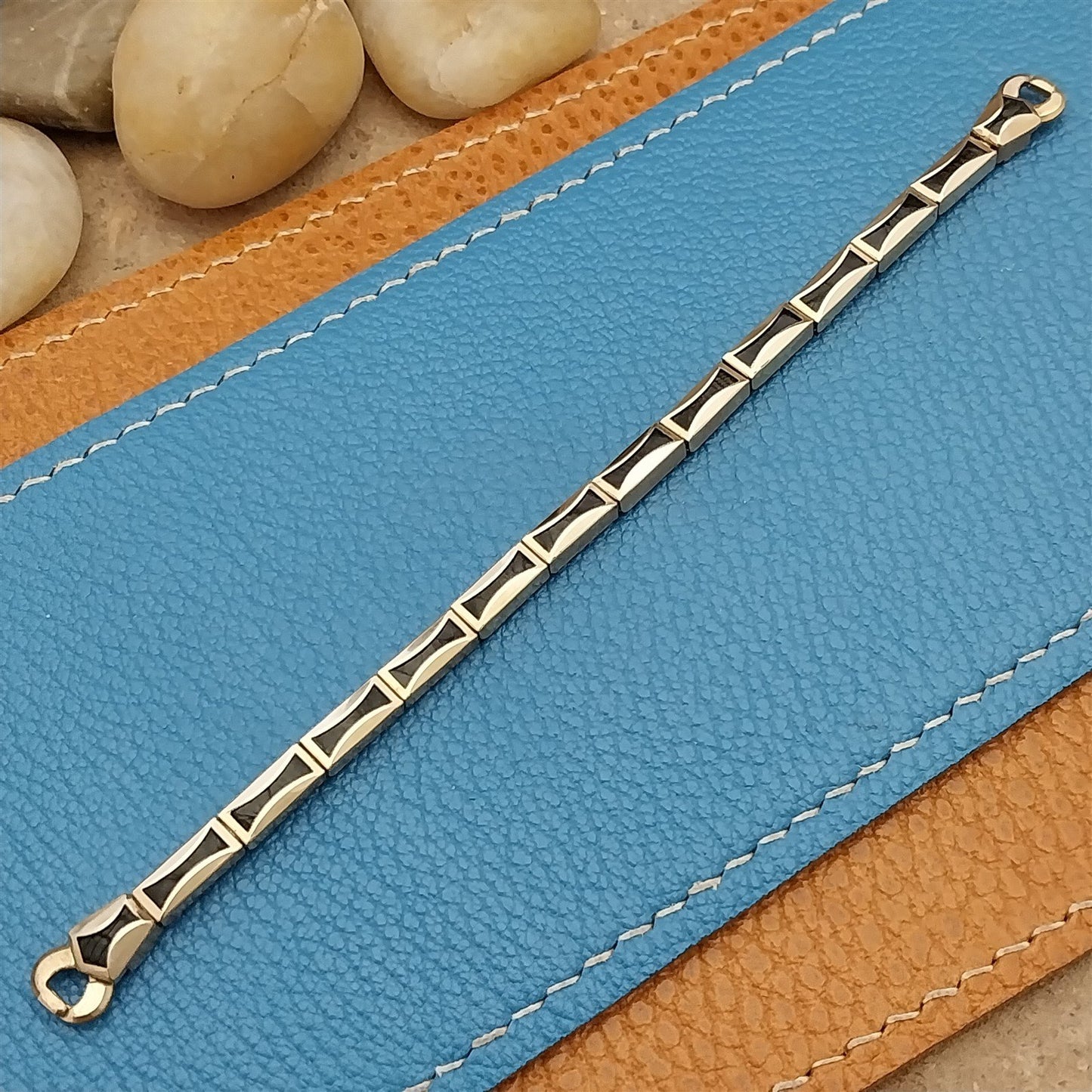 Ladies 1950s Vintage Gold-Filled & Lizard JB Champion Unused Cocktail Watch Band