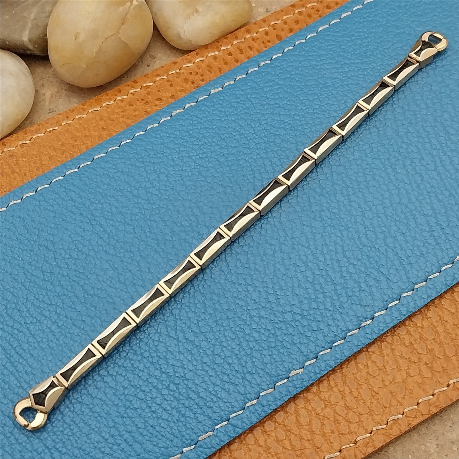 Ladies 1950s Vintage Gold-Filled & Lizard JB Champion Unused Cocktail Watch Band