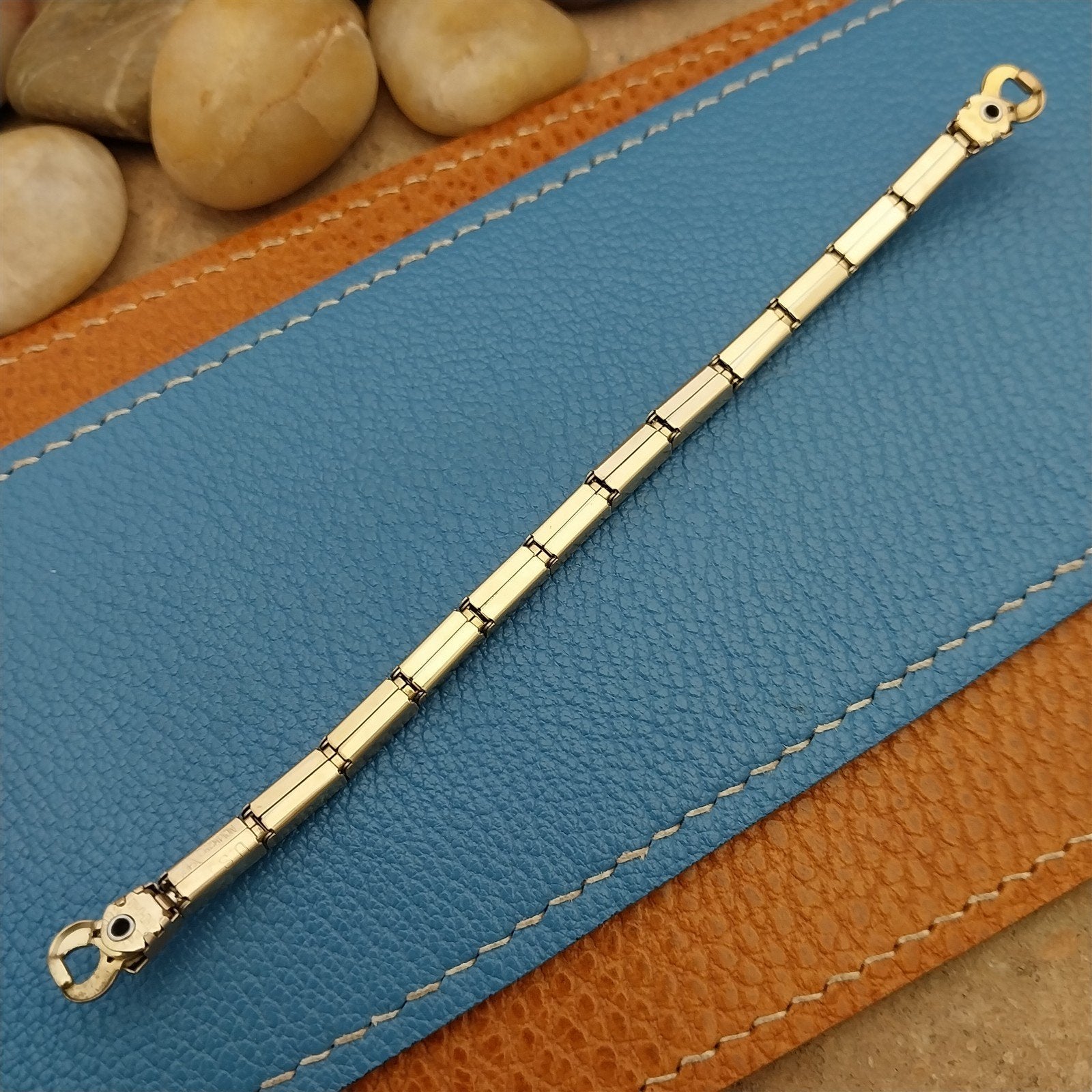 Ladies 1950s Vintage Gold-Filled & Lizard JB Champion Unused Cocktail Watch Band