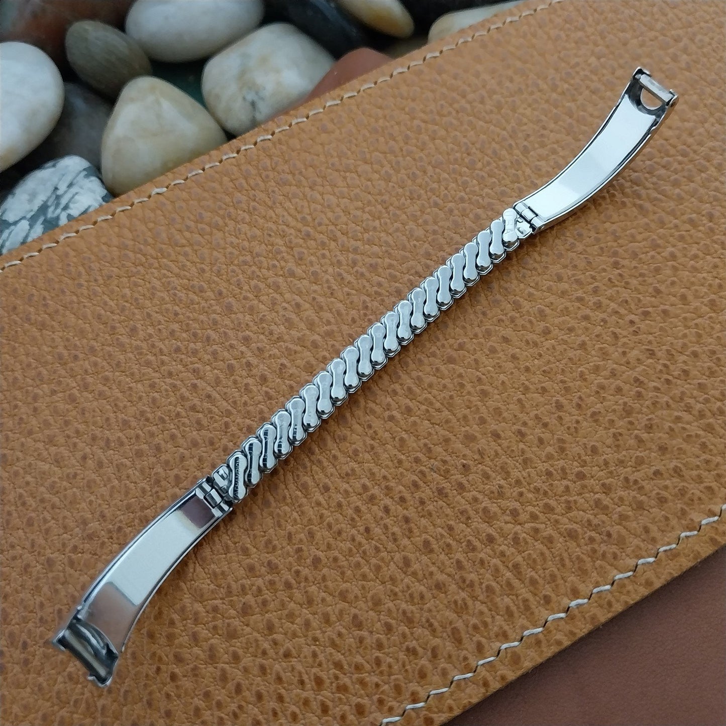 12k White Gold-Filled Ladies JB Champion Expansion Unused 50s Vintage Watch Band