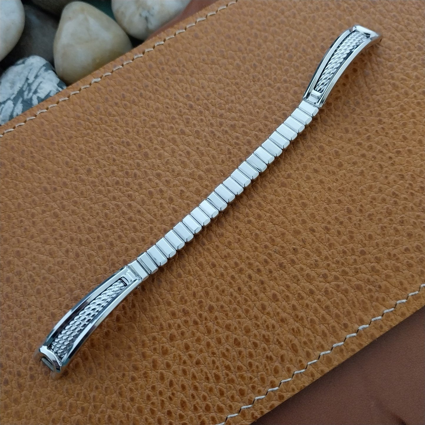 12k White Gold-Filled Ladies JB Champion Expansion Unused 50s Vintage Watch Band