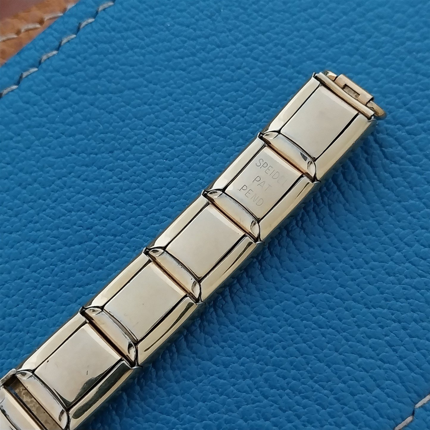 1950s Ladies Gold-Filled Speidel Stepping Stones Vintage Cocktail Watch Band
