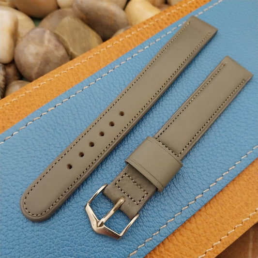 5/8" JB Champion Long Gray Padded Scandia Calf nos 1960s Vintage Watch Band
