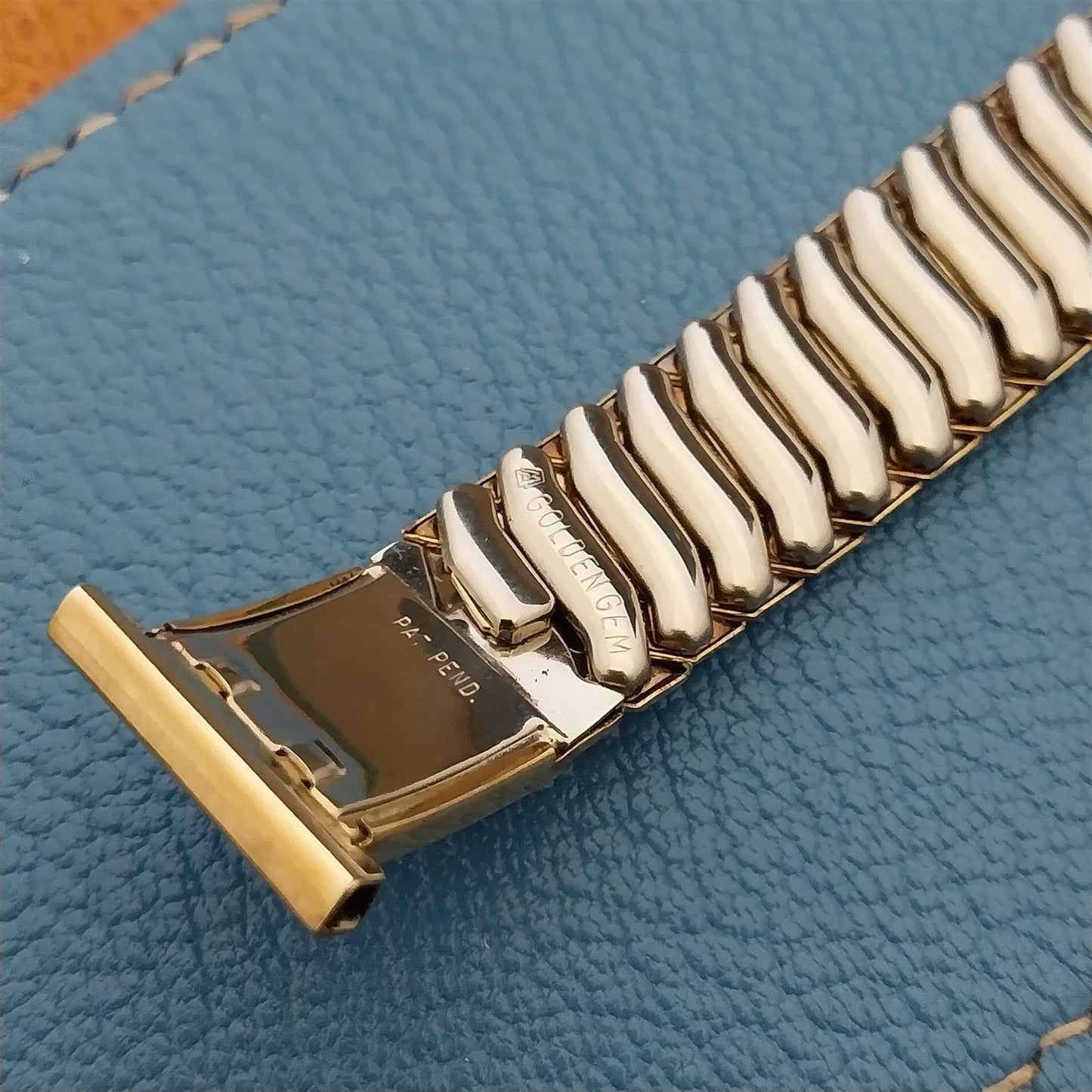 1940s Marvel 12K Yellow Gold-Filled Shriner Expansion Unused Vintage Watch Band